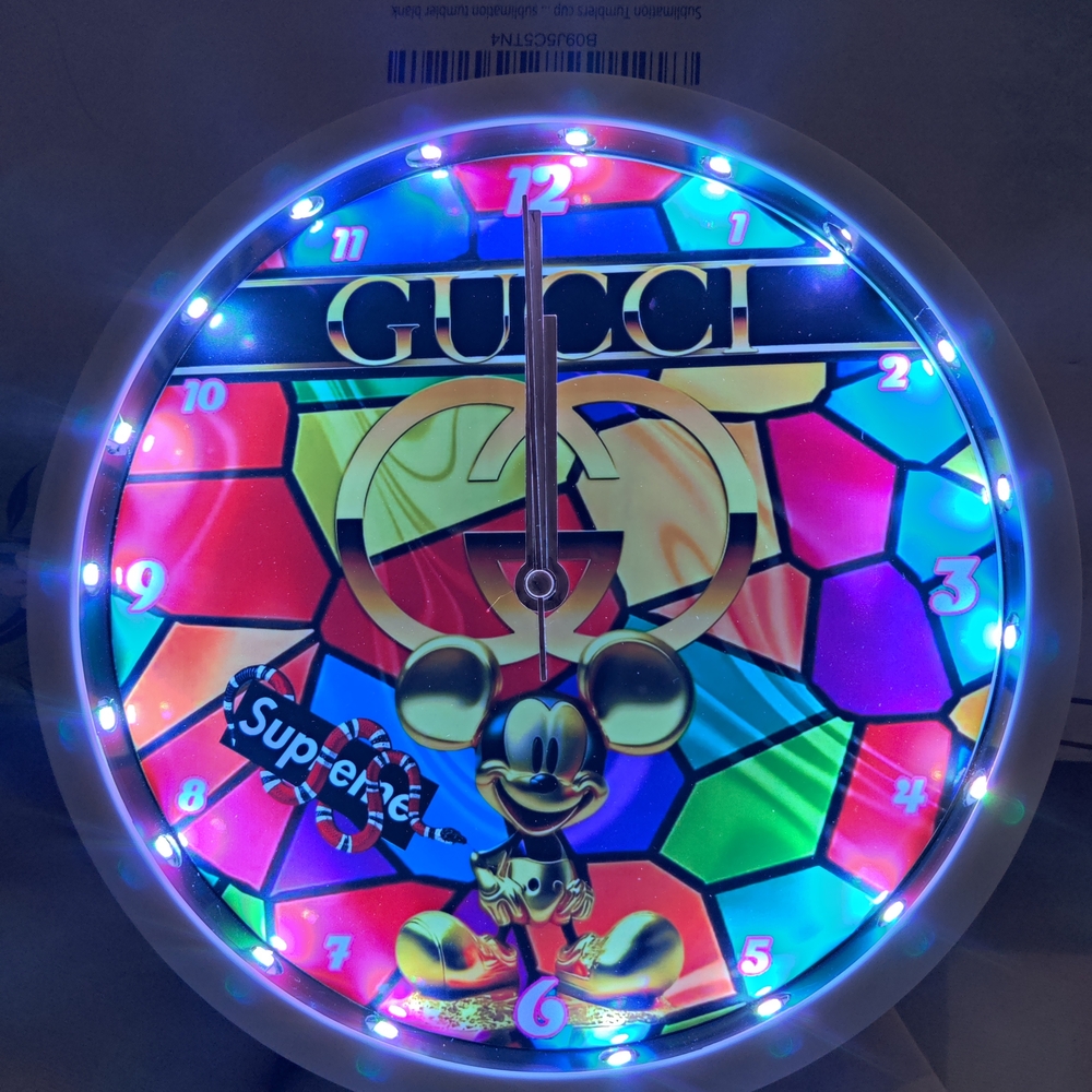Mouse Led Wall Clock